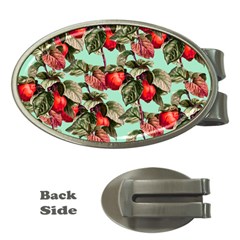 Fruit Branches Green Money Clips (oval) 