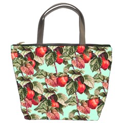 Fruit Branches Green Bucket Bag