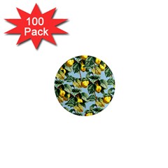 Fruit Branches Blue 1  Mini Magnets (100 Pack) 