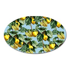 Fruit Branches Blue Oval Magnet by snowwhitegirl