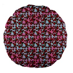 Lazy Cat Ombre Pattern Large 18  Premium Round Cushions