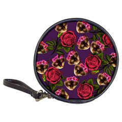 Lazy Cat Floral Pattern Purple Classic 20-cd Wallets