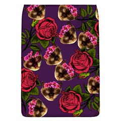 Lazy Cat Floral Pattern Purple Removable Flap Cover (s) by snowwhitegirl