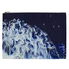 Blue Waves Sea Cosmetic Bag (xxl)