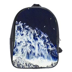 Blue Waves Sea School Bag (xl) by snowwhitegirl