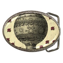 Vintage Air Balloon With Roses Belt Buckles