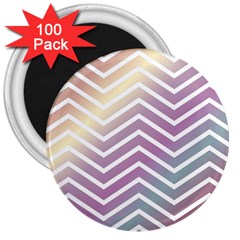 Ombre Zigzag 01 3  Magnets (100 Pack)