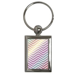 Ombre Zigzag 01 Key Chains (rectangle) 