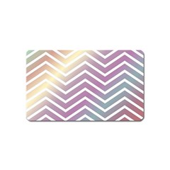 Ombre Zigzag 01 Magnet (name Card)