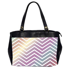 Ombre Zigzag 01 Oversize Office Handbag (2 Sides)