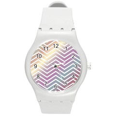 Ombre Zigzag 01 Round Plastic Sport Watch (m)