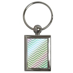 Ombre Zigzag 02 Key Chains (rectangle) 