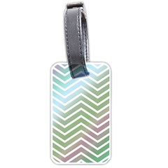 Ombre Zigzag 02 Luggage Tags (one Side) 