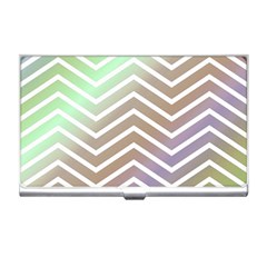 Ombre Zigzag 03 Business Card Holders by snowwhitegirl