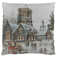 Santa Claus 1845749 1920 Large Flano Cushion Case (one Side) by vintage2030