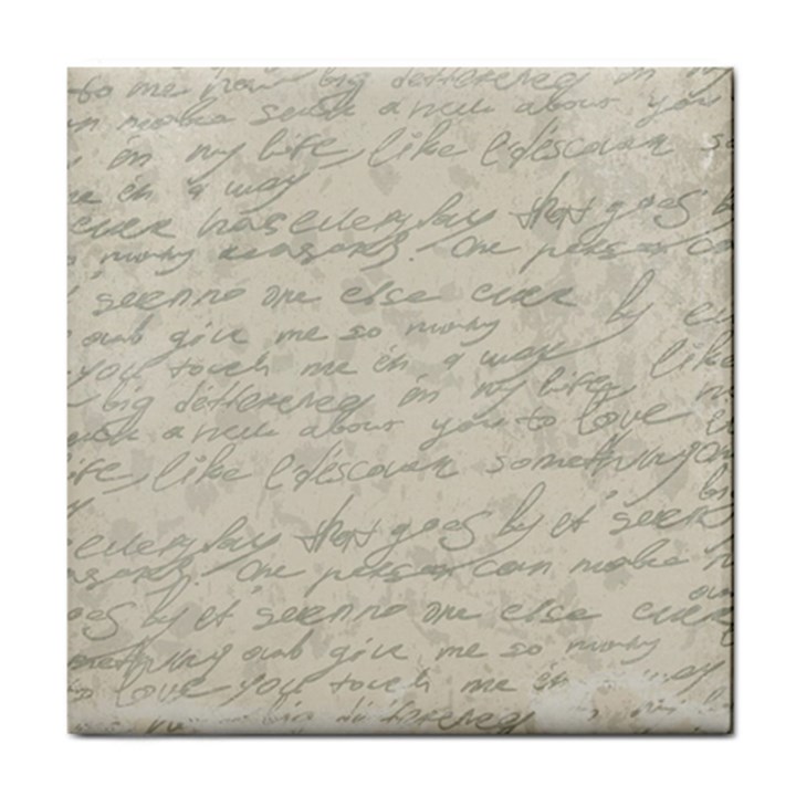 Handwritten Letter 2 Tile Coasters