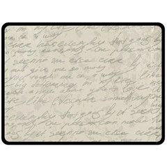 Handwritten Letter 2 Fleece Blanket (large)  by vintage2030