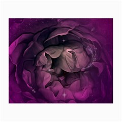 Wonderful Flower In Ultra Violet Colors Small Glasses Cloth (2-side) by FantasyWorld7