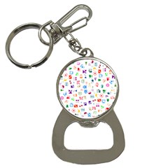 Colorful Abstract Symbols Bottle Opener Key Chains by FunnyCow