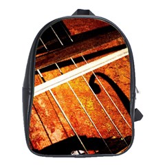 Cello Performs Classic Music School Bag (large) by FunnyCow