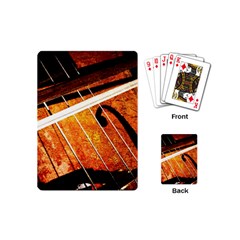 Cello Performs Classic Music Playing Cards (mini)  by FunnyCow