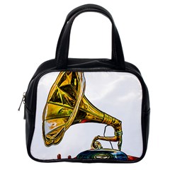 Vintage Gramophone Classic Handbag (one Side) by FunnyCow