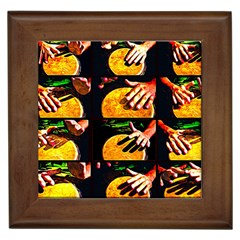 Drum Beat Collage Framed Tiles