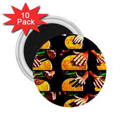 Drum Beat Collage 2 25  Magnets (10 Pack)  by FunnyCow