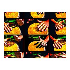 Drum Beat Collage Double Sided Flano Blanket (Mini) 