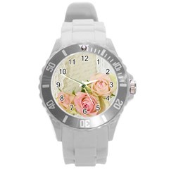 Roses 2218680 960 720 Round Plastic Sport Watch (l) by vintage2030