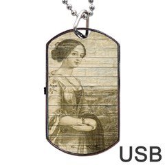 Lady 2523423 1920 Dog Tag Usb Flash (two Sides) by vintage2030