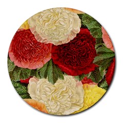 Flowers 1776429 1920 Round Mousepads by vintage2030