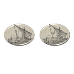 Ship 1515860 1280 Cufflinks (oval) by vintage2030