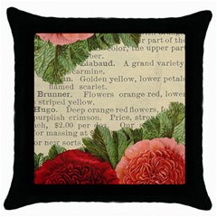 Flowers 1776422 1920 Throw Pillow Case (black) by vintage2030