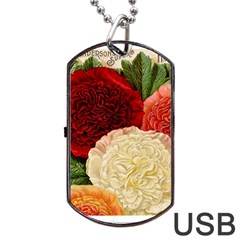 Flowers 1776584 1920 Dog Tag Usb Flash (one Side) by vintage2030