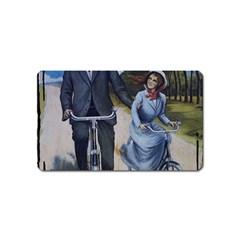 Couple On Bicycle Magnet (Name Card)