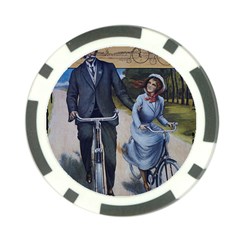 Couple On Bicycle Poker Chip Card Guard (10 pack)