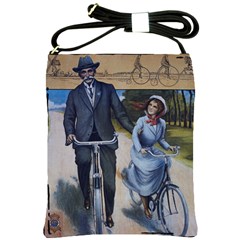 Couple On Bicycle Shoulder Sling Bag