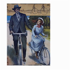 Couple On Bicycle Large Garden Flag (Two Sides)