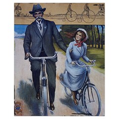 Couple On Bicycle Drawstring Bag (Small)