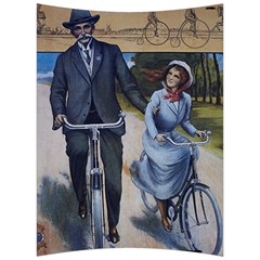 Couple On Bicycle Back Support Cushion