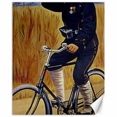 Policeman On Bicycle Canvas 16  X 20  by vintage2030