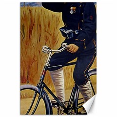 Policeman On Bicycle Canvas 20  X 30  by vintage2030