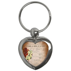 Letter Floral Key Chains (heart)  by vintage2030