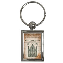 Building News Key Chains (rectangle)  by vintage2030