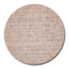 Letter Round Mousepads by vintage2030