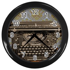 Typewriter Wall Clock (black)