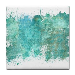 Splash Teal Tile Coasters by vintage2030