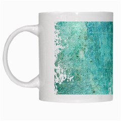 Splash Teal White Mugs