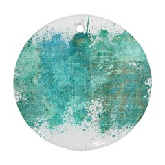 Splash Teal Round Ornament (Two Sides)